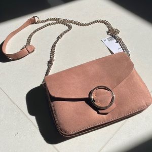H&M suede shoulder bag